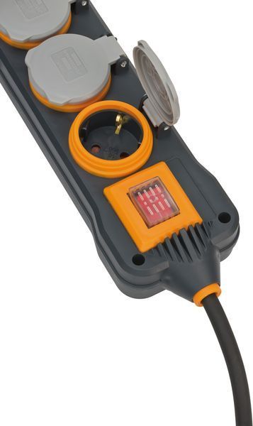 Подовжувач 8 метрів 4 розетки Brennenstuhl Professional Line 3500 Вт 16 А IP54 H07RN-F 3G1.5мм&sup2; 9151480100 фото