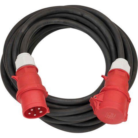 Подовжувач силовий 10 м Brennenstuhl Professional CEE H07RN-F 5G6.0мм&sup2; 400V 32A чорний 1167320100 фото