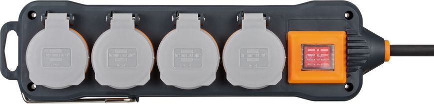 Подовжувач 8 метрів 4 розетки Brennenstuhl Professional Line 3500 Вт 16 А IP54 H07RN-F 3G1.5мм&sup2; 9151480100 фото
