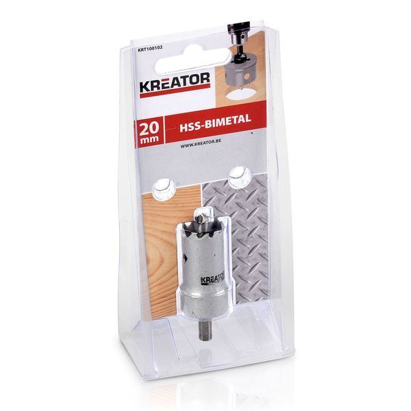 Коронка біметалева для дерева та металу &Oslash; 20mm Kreator KRT100102 фото