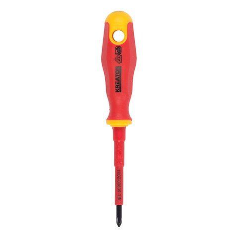 Викрутка діелектрична хрестова 80мм PH1 vde Kreator KRT402202 фото