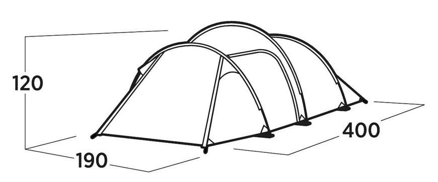 Намет туристичний 3 місний Easy Camp Hemsedal 2000 мм з тамбуром 120474 фото