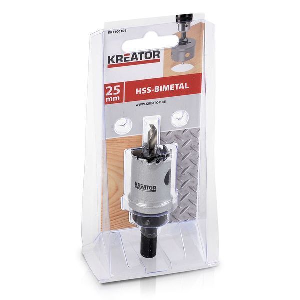 Коронка біметалева для дерева та металу &Oslash; 25mm Kreator KRT100104 фото
