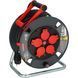 Подовжувач на котушці 25 м Brennenstuhl Professional 300 KU 2100 5 розеток 3300 Вт 220 В 16 А IP44 H07RN-F 3G1,5мм&sup2; -25&deg;С чорний фото 1