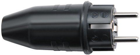 Вилка Brennenstuhl 230V 16А IP44 гума (1082040) 1082040 фото