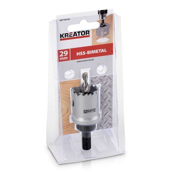 Коронка біметалева для дерева та металу &Oslash; 29mm Kreator KRT100105 фото