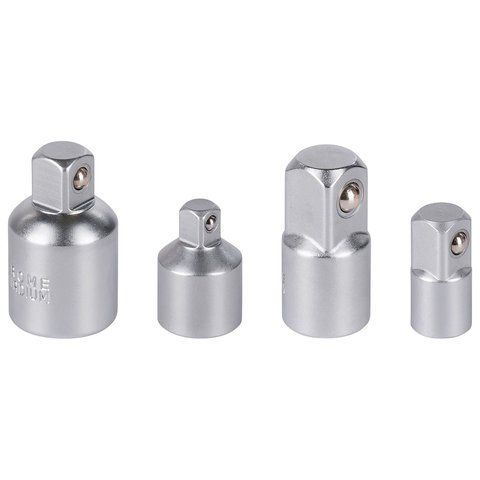 Набір перехідників для торцевих головок 1/4" 3/8" 1/2" 4шт Kreator KRT502101 фото