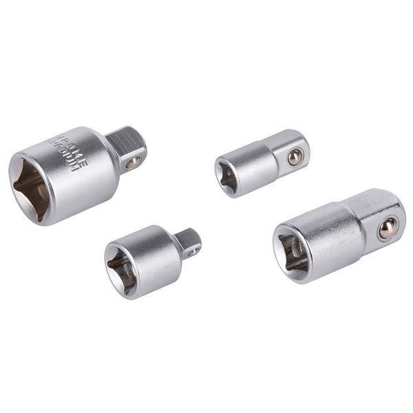 Набір перехідників для торцевих головок 1/4" 3/8" 1/2" 4шт Kreator KRT502101 фото
