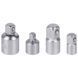 Набір перехідників для торцевих головок 1/4" 3/8" 1/2" 4шт Kreator фото 1