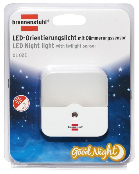 Світлодіодний нічник Brennenstuhl з датчиком сутінків OL 02E (1173220) 1173220 фото