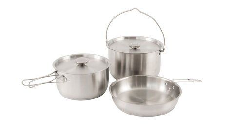 Набір посуду для кемпінгу з нерж.сталі Outwell Supper Set L 5 предметів 651188 фото