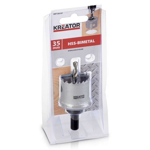 Коронка біметалева для дерева та металу &Oslash; 35mm Kreator KRT100107 фото