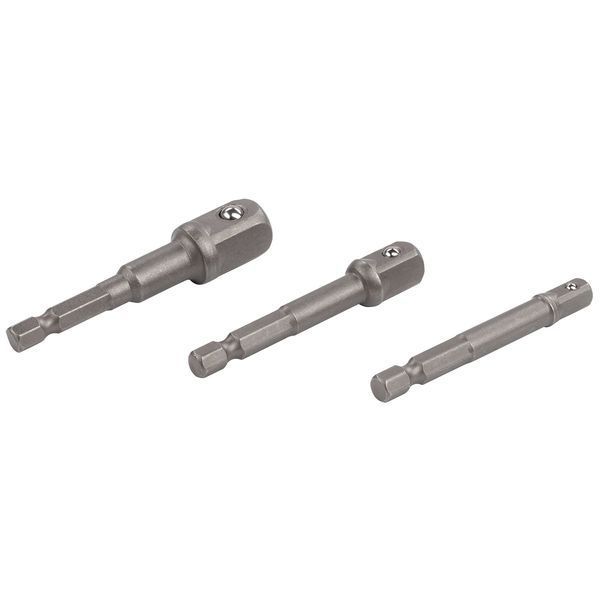 Набір перехідників для головок 1/4" 3/8" 1/2" 3шт Kreator KRT502102 фото