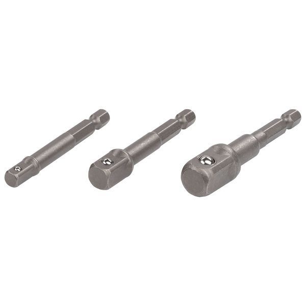 Набір перехідників для головок 1/4" 3/8" 1/2" 3шт Kreator KRT502102 фото