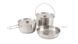Набір посуду для кемпінгу з нерж.сталі Outwell Supper Set L 5 предметів фото 1