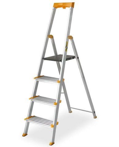 Драбина-стрем'янка DRABEST PRO MAX на 4 сходинки з органайзером 150кг DR-AL-D4-MAX фото