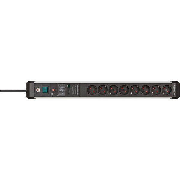 Мережевий фільтр3 метри 8 розеток Brennenstuhl Premium Protect-Line 60000А EMI/RFI 3500 Вт 16 А запобіжник 3х1,5мм&sup2; 1391010800 фото