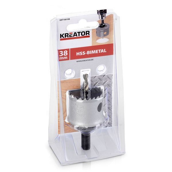 Коронка біметалева для дерева та металу &Oslash; 38mm Kreator KRT100108 фото