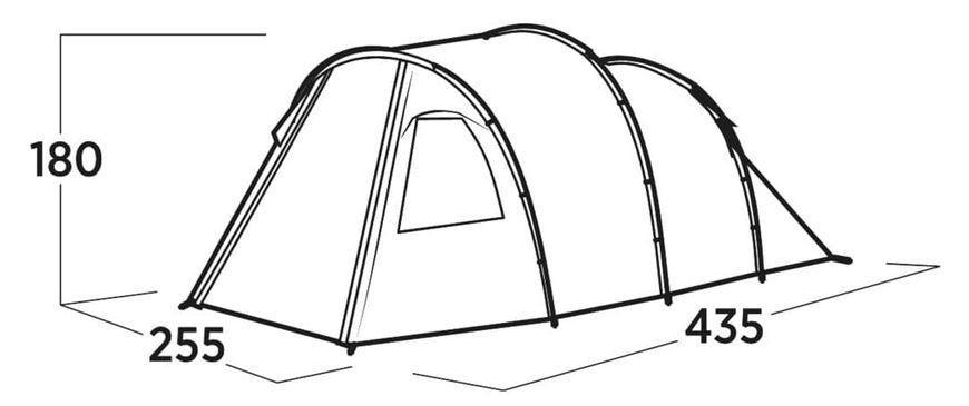 Намет туристичний 4 місний Easy Camp Hidra 2000 мм з тамбуром 120490 фото