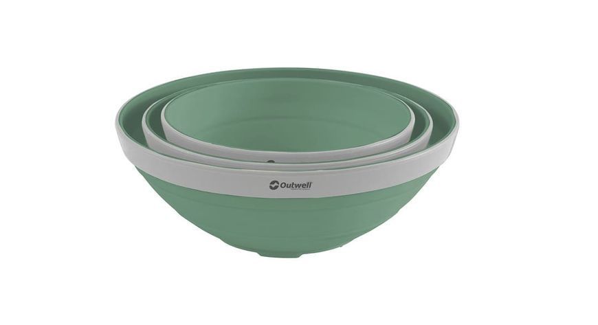 Набір тарілок Outwell Collaps Bowl Set Shadow Green 1,5 л / 2 л / 3,5 л 651118 фото
