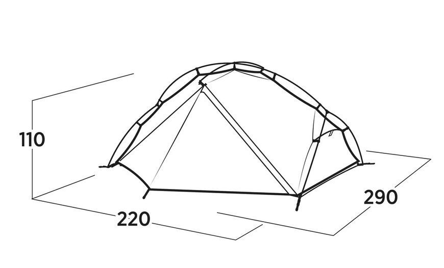 Намет туристичний 3 місний Easy Camp тримісний Rago 2000 мм 120515 фото