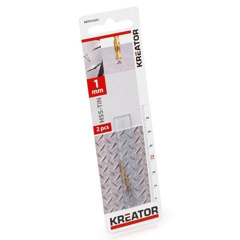 Свердло по металу з титановим покриттям &Oslash; 1x34mm Kreator KRT010201 фото