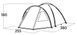 Намет туристичний 4 місний Easy Camp Kinn 2000 мм з тамбуром фото 6