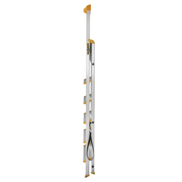 Драбина-стрем'янка DRABEST PRO MAX на 6 сходинки з органайзером 150кг DR-AL-D6-MAX фото