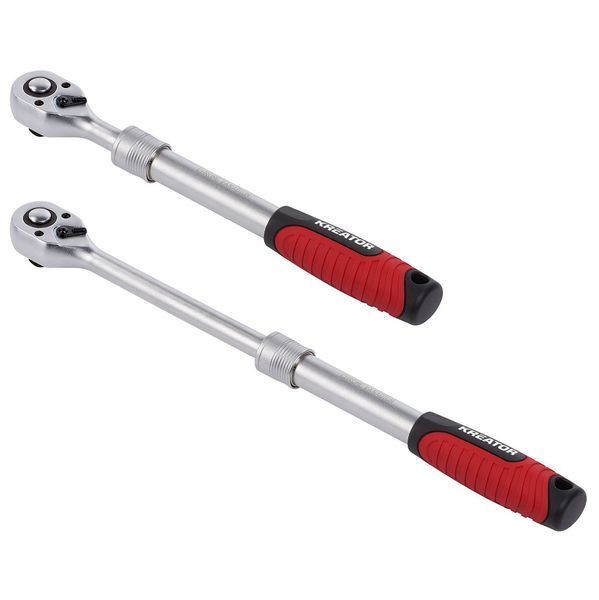Ключ тріскачка з ручкою 1/2" розсувна 72T Kreator KRT503007 фото