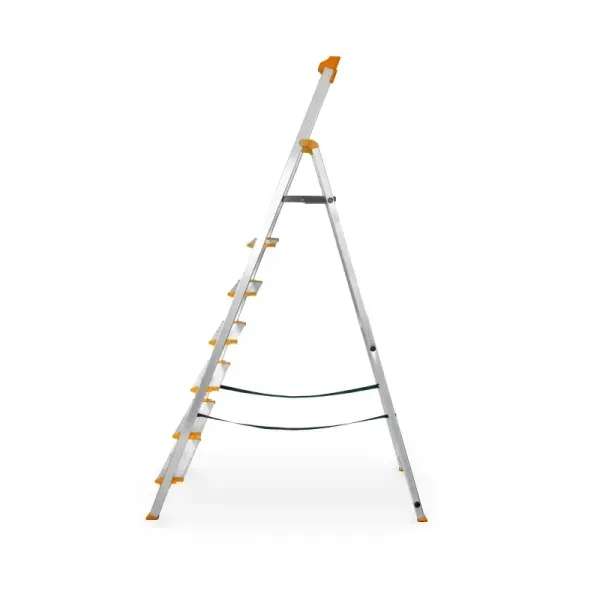 Драбина-стрем'янка DRABEST PRO MAX на 7 сходинки з органайзером 150кг DR-AL-D7-MAX фото
