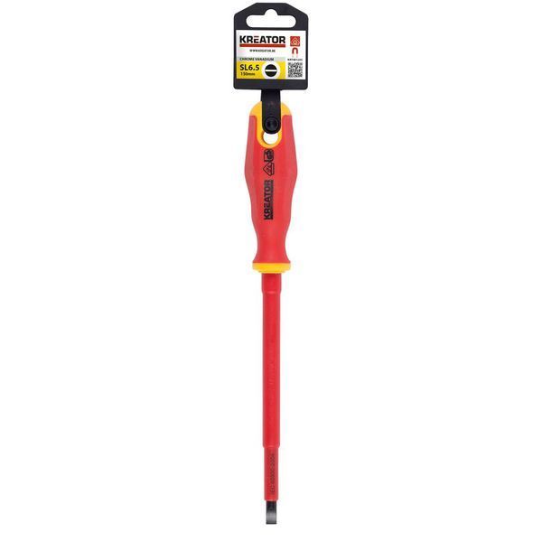 Викрутка діелектрична CrV 150мм SL6.5 vde Kreator KRT401205 фото