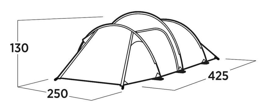 Намет туристичний 4 місний Easy Camp Hemsedal 2000 мм з тамбуром 120475 фото