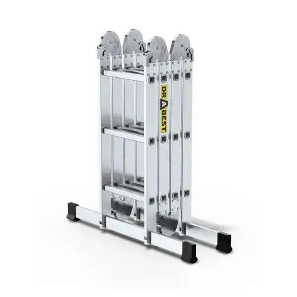Драбина шарнірна з помостом Drabest PRO 4х3 сходинки 150 кг (DP-4x3-PRO)