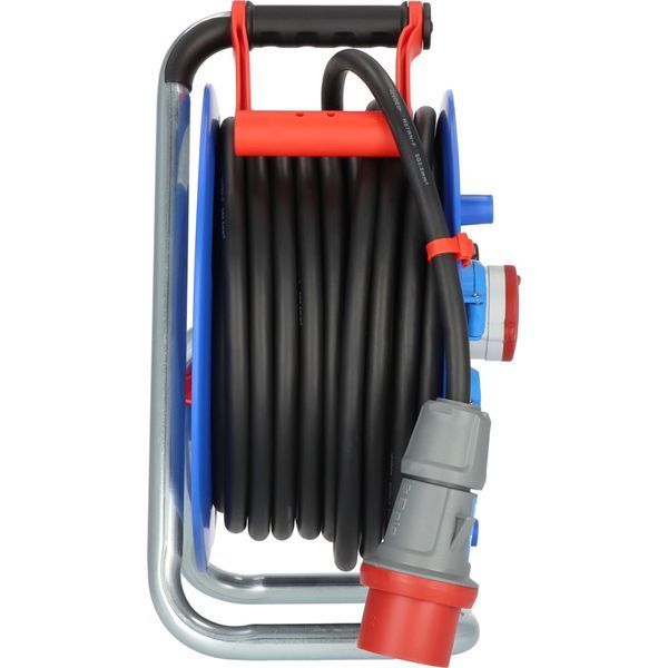 Подовжувач на котушці 30 м Brennenstuhl Garant 3 розетки 8000 Вт 220/380 В 16 А IP44 H07RN-F 5G2,5 чорний 1237980 фото
