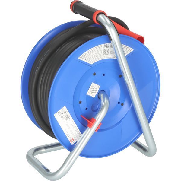 Подовжувач на котушці 30 м Brennenstuhl Garant 3 розетки 8000 Вт 220/380 В 16 А IP44 H07RN-F 5G2,5 чорний 1237980 фото