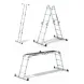Драбина шарнірна з помостом Drabest PRO 4х3 сходинки 150 кг (DP-4x3-PRO)