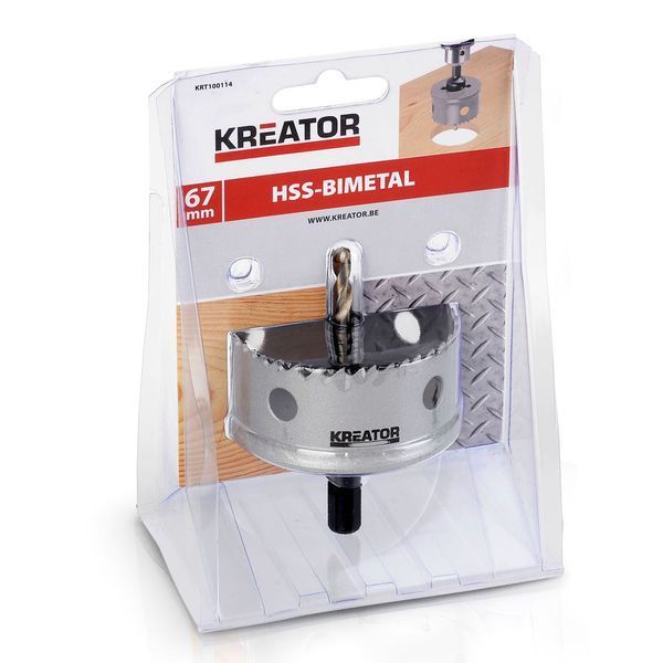 Коронка біметалева для дерева та металу &Oslash; 67mm Kreator KRT100114 фото