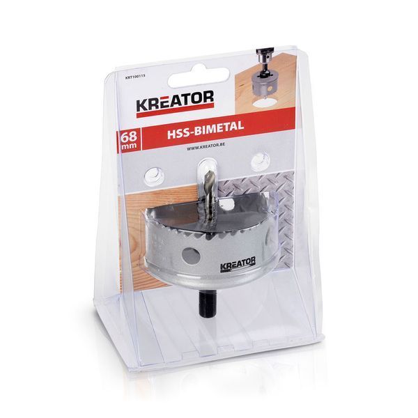 Коронка біметалева для дерева та металу &Oslash; 68mm Kreator KRT100115 фото