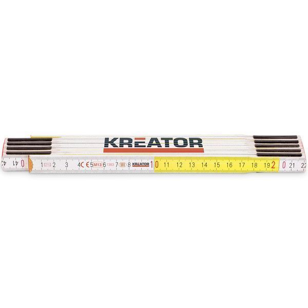 Лінійка розкладна дерев'яна 2м Kreator KRT701002 фото