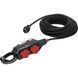 Подовжувач кабельний 15 м Brennenstuhl Professional PB 1100 4 розетки H07RN-F 3G1.5мм&sup2; 230V 16A чорний фото 1