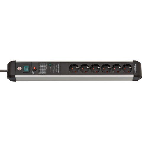 Мережевий фільтр 5 метрів 6 розеток Brennenstuhl Premium-Protect-Line EMI/RFI 3500 Вт 16 А 3х1,5мм&sup2; 1391010601 фото