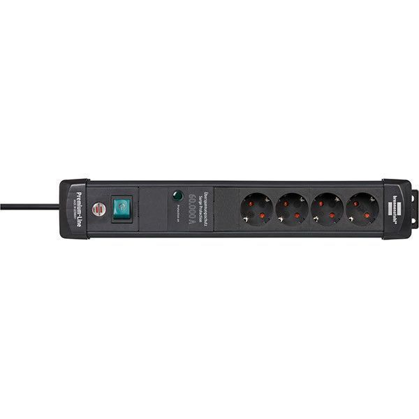 Мережевий фільтр 1,8 метра 4 розетки Brennenstuhl Premium-Line 60000А 3500 Вт 16 А 3х1,5мм&sup2; 1951140300 фото