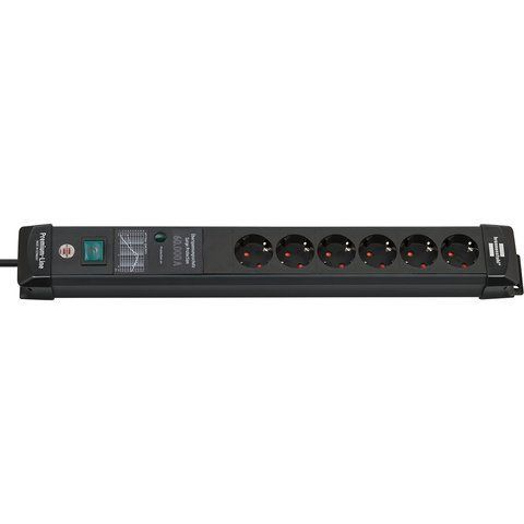Мережевий фільтр 5 метрів 6 розеток Brennenstuhl Premium-Line 60000А EMI/RFI 3500 Вт 16 А 3х1.5мм&sup2; 1951160402 фото