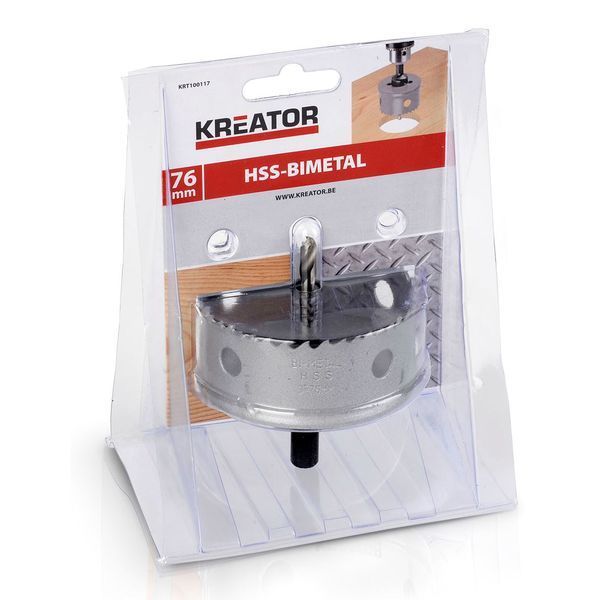 Коронка біметалева для дерева та металу &Oslash; 76mm Kreator KRT100117 фото