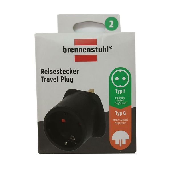 Перехідник для англійських розеток Brennenshtuhl 13А 250В 1508533 фото