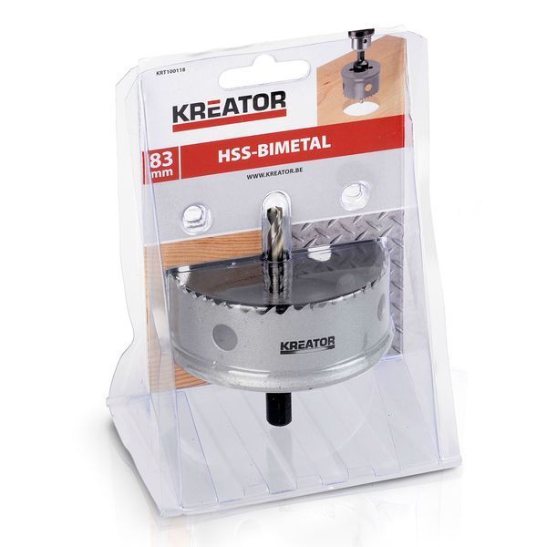 Коронка біметалева для дерева та металу &Oslash; 83mm Kreator KRT100118 фото