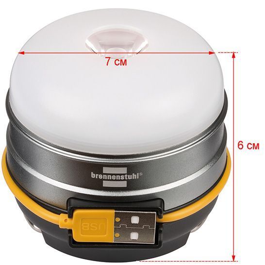 Ліхтар кемпінговий Brennenstuhl OLI 0300 A, 350 лм, акумуляторний, Powerbank, IP44 1171540 фото
