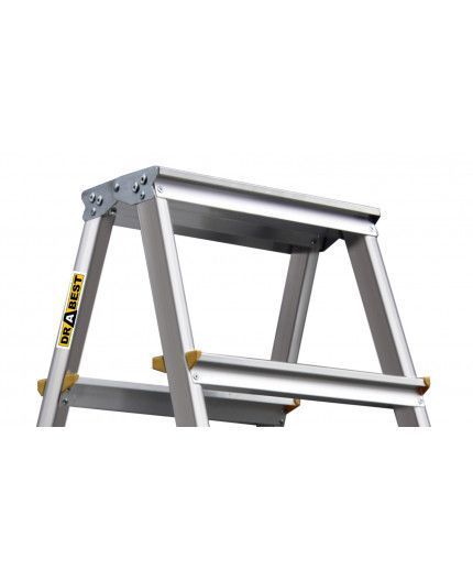 Драбина-стрем'янка DRABEST PRO двостороння 2х6 сходинок 150кг (DD6-150) DD6-150 фото