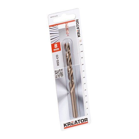 Свердло з кобальту для металу &Oslash; 8x117mm Kreator KRT011518 фото
