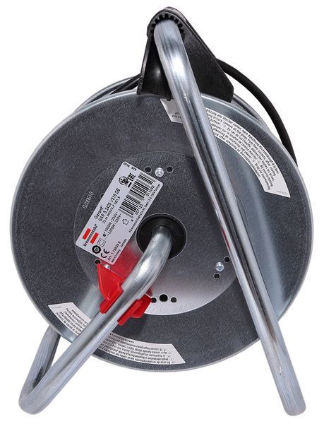 Подовжувач на котушці 25 м Brennenstuhl Garant-S 4 розетки 3300 Вт 220 В 16 А IP20 H05VV-F 3G1,5мм&sup2; чорний 1195056 фото